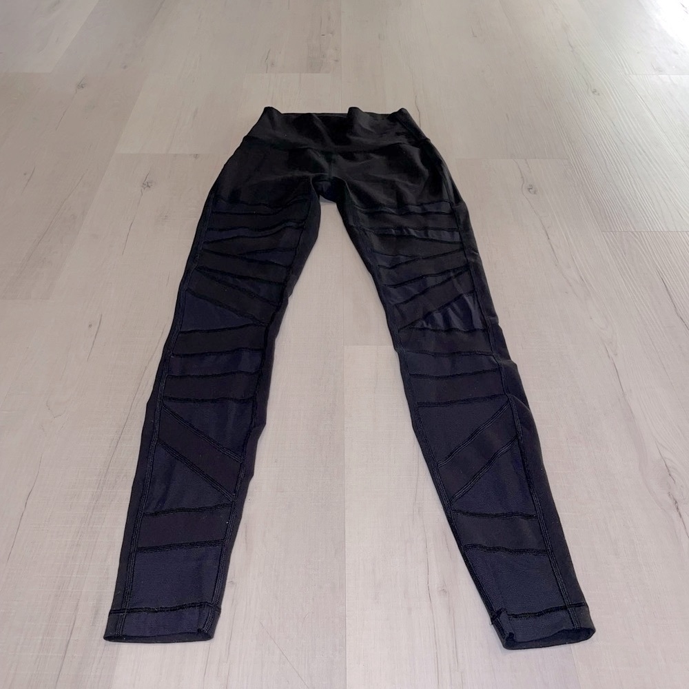 Lululemon Wunder Under Tech Mesh Leggings